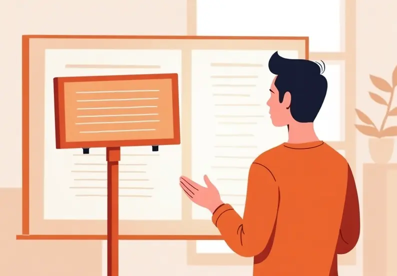 Script generator for speeches and presentation talking points.